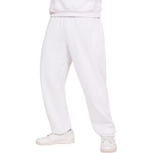Casual Classics Mens Blended Core Ringspun Cotton Oversized Sweatpants / White